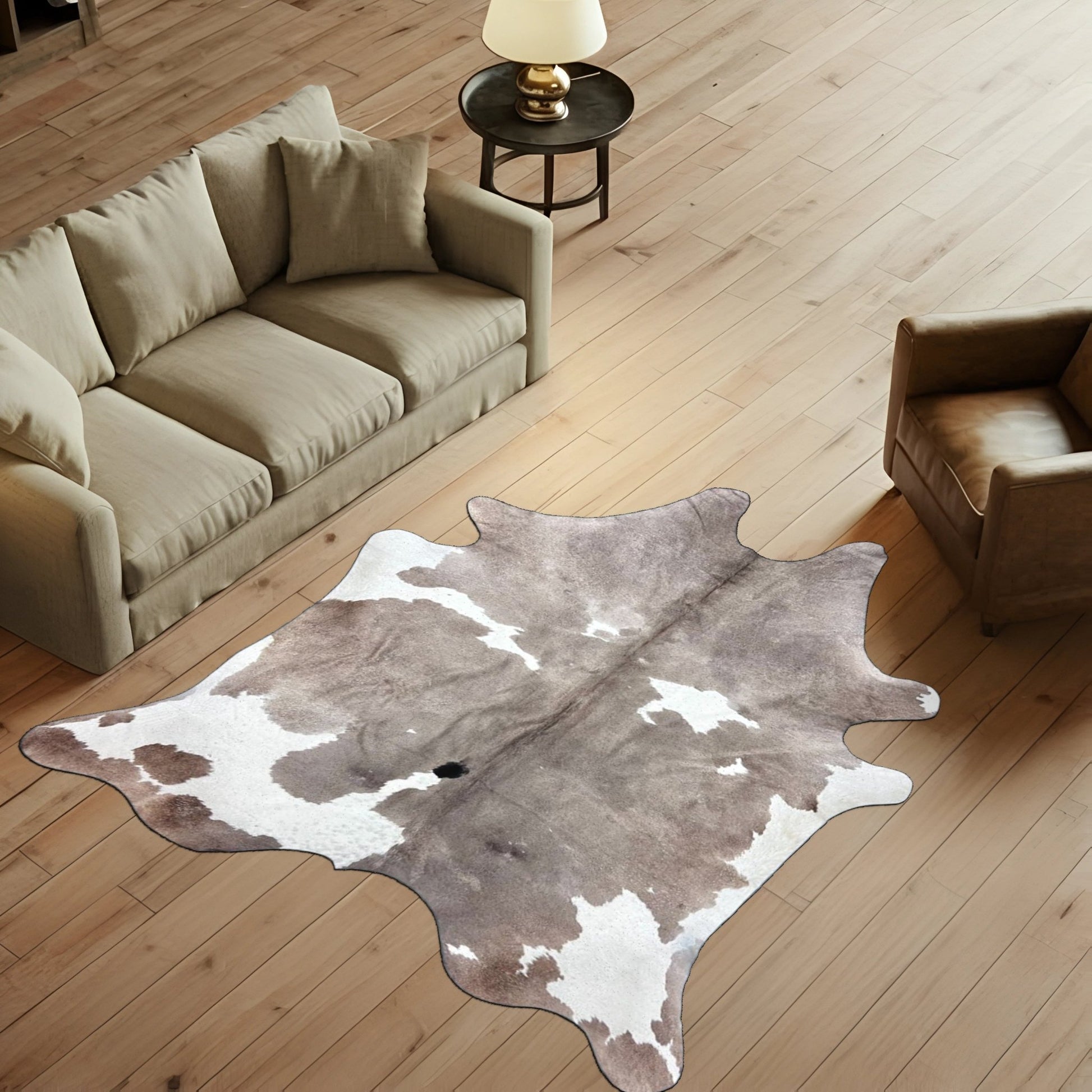 Extra Large Cowhide Rug Size 6.9 x 8 ft - 5078