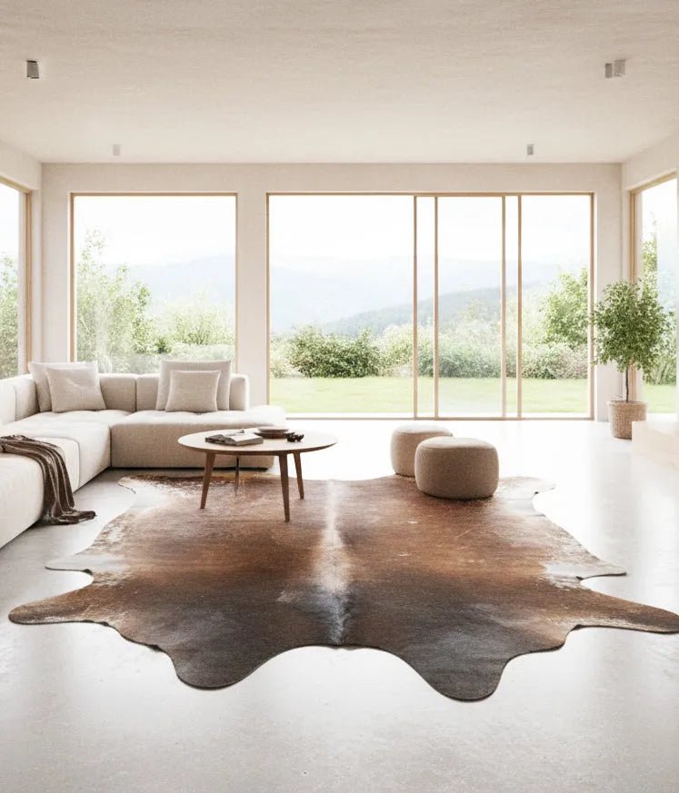 Extra Large Cowhide Rug Size 7.4x 8.4 ft - 5316L