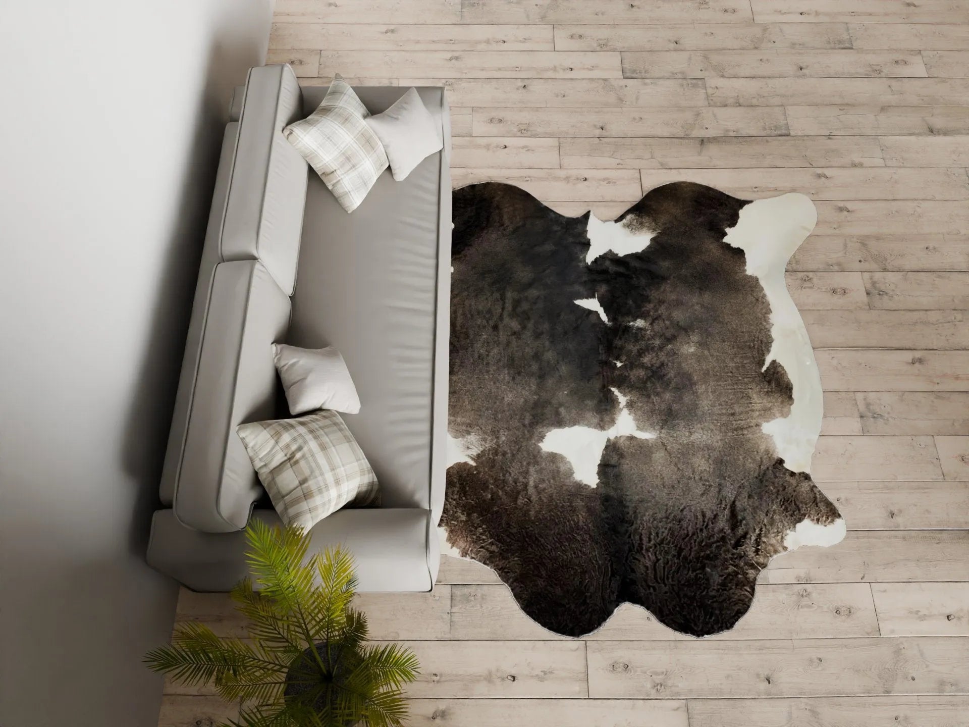 Extra Large Cowhide Rug Size 7.9x 8.2 ft - 4680