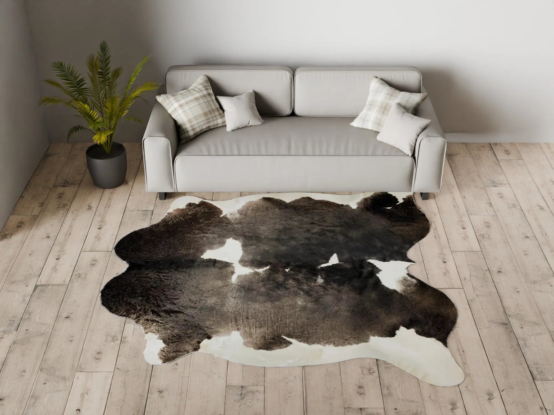 Extra Large Cowhide Rug Size 7.9x 8.2 ft - 4680