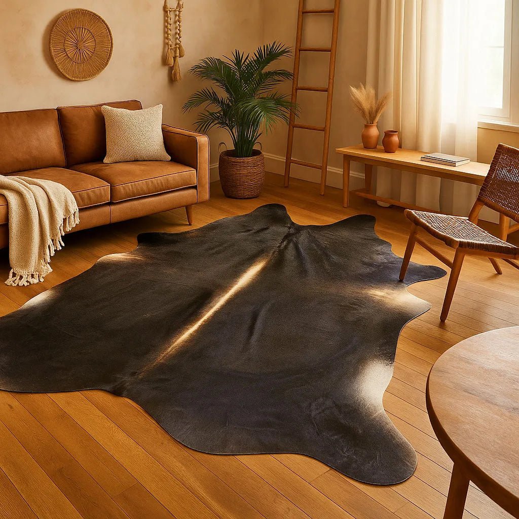 Extra Large Cowhide Rug Size 7x 7.7 ft - 5245