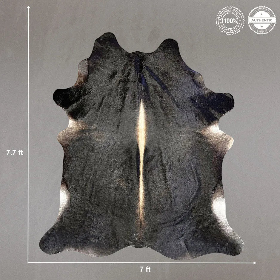 Extra Large Cowhide Rug Size 7x 7.7 ft - 5245