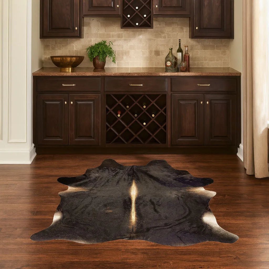 Extra Large Cowhide Rug Size 7x 7.7 ft - 5245