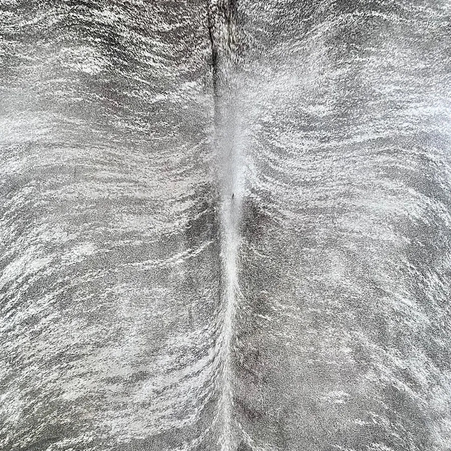 Extra Large Gray Brindle Cowhide Rug Size 6.6x 7.2 ft - 5289