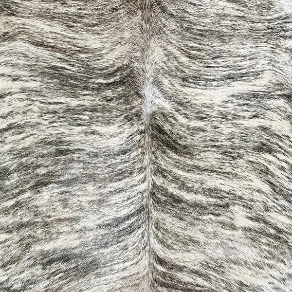 Extra Large Gray Brindle Cowhide Rug Size 7.1x 8.1 ft - 5314