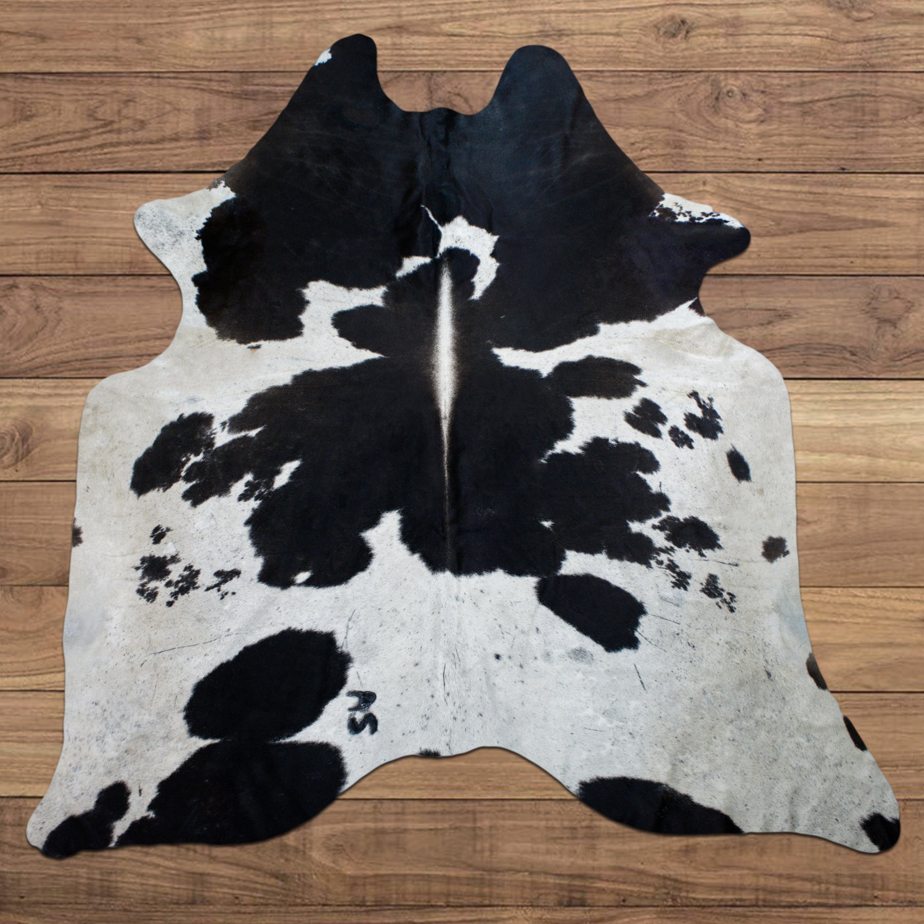 Extra Large RODEO exotic salt and pepper cowhide rug 6.2 x 7.9 ft-- -4300 - Rodeo Cowhide Rugs
