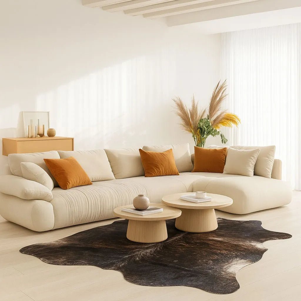 Extra Large Rustic Cowhide Size 6.9x 7.4 ft - 5226E