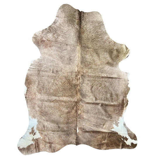 Extra Large Taupe Cowhide Rug L360 - 5.10x 7.6 ft