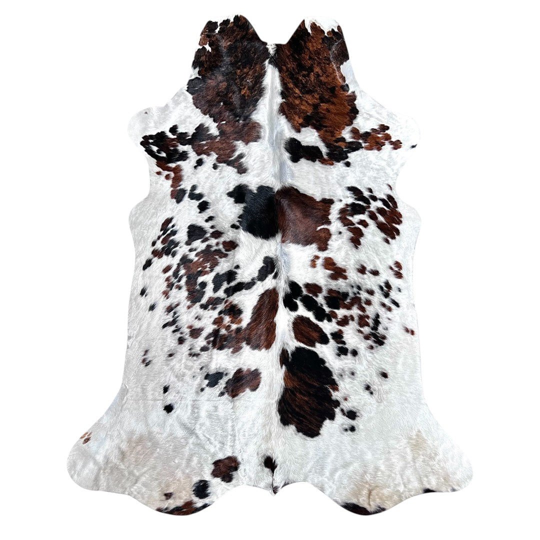 Extra Large Tricolor Cowhide Rug RO105 - 6.2x7.5