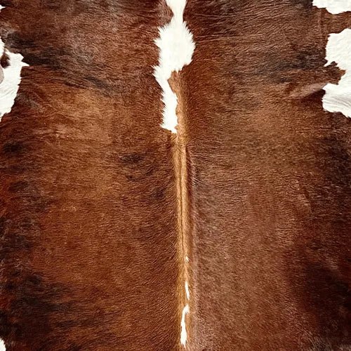 Extra Large Tricolor Cowhide Rug Size 6.6x 7.3 ft - 5340P