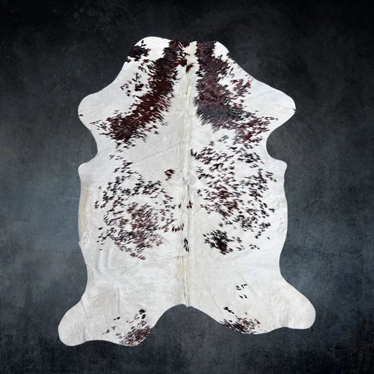 Extra Large Tricolor Cowhide Rug Size 6.6x 7.8 ft - 5247E