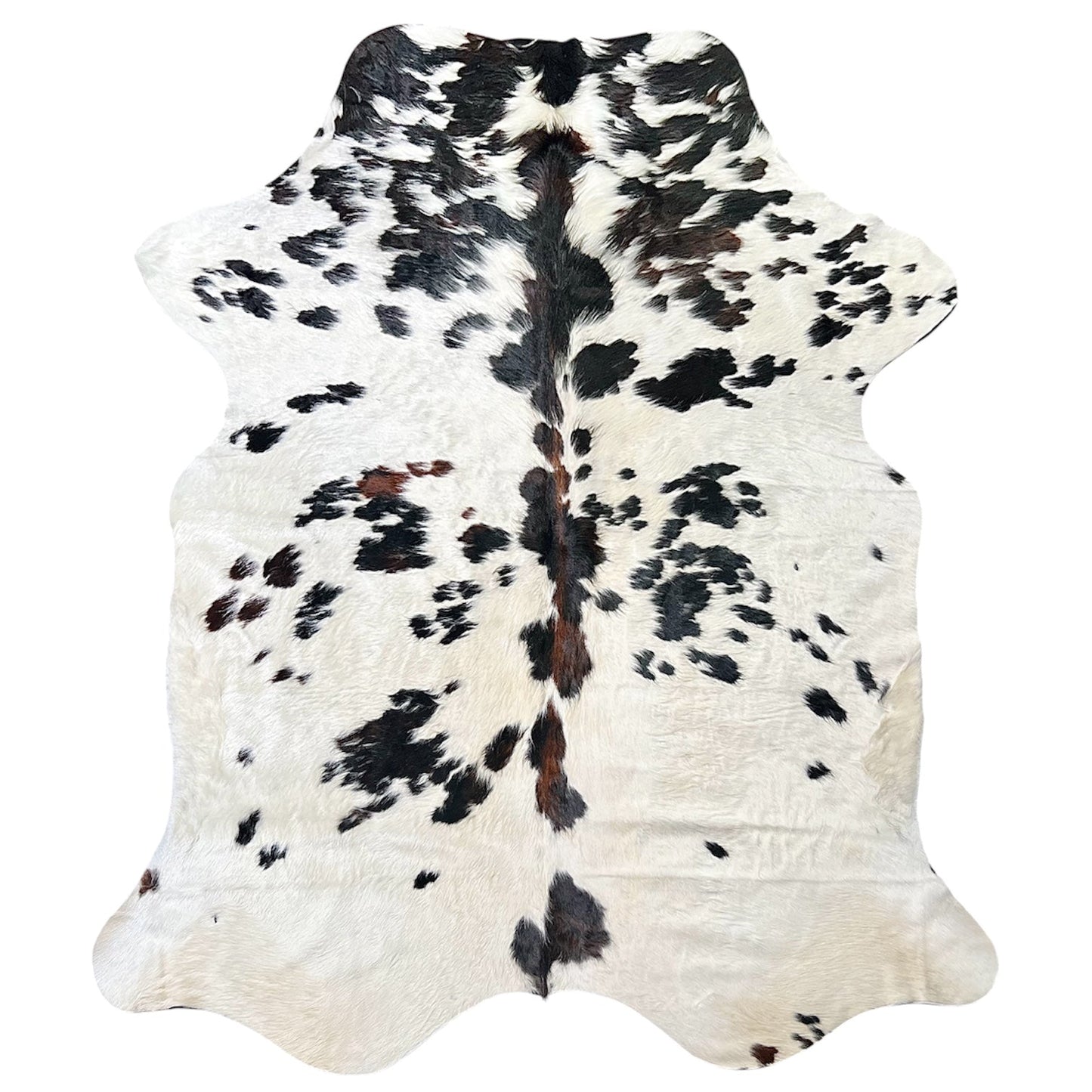 Extra Large Trioclor Cowhide Rug O521 - 6.4x 7.4 ft