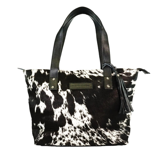 Genius leather hair on cowhide women's Tote bag