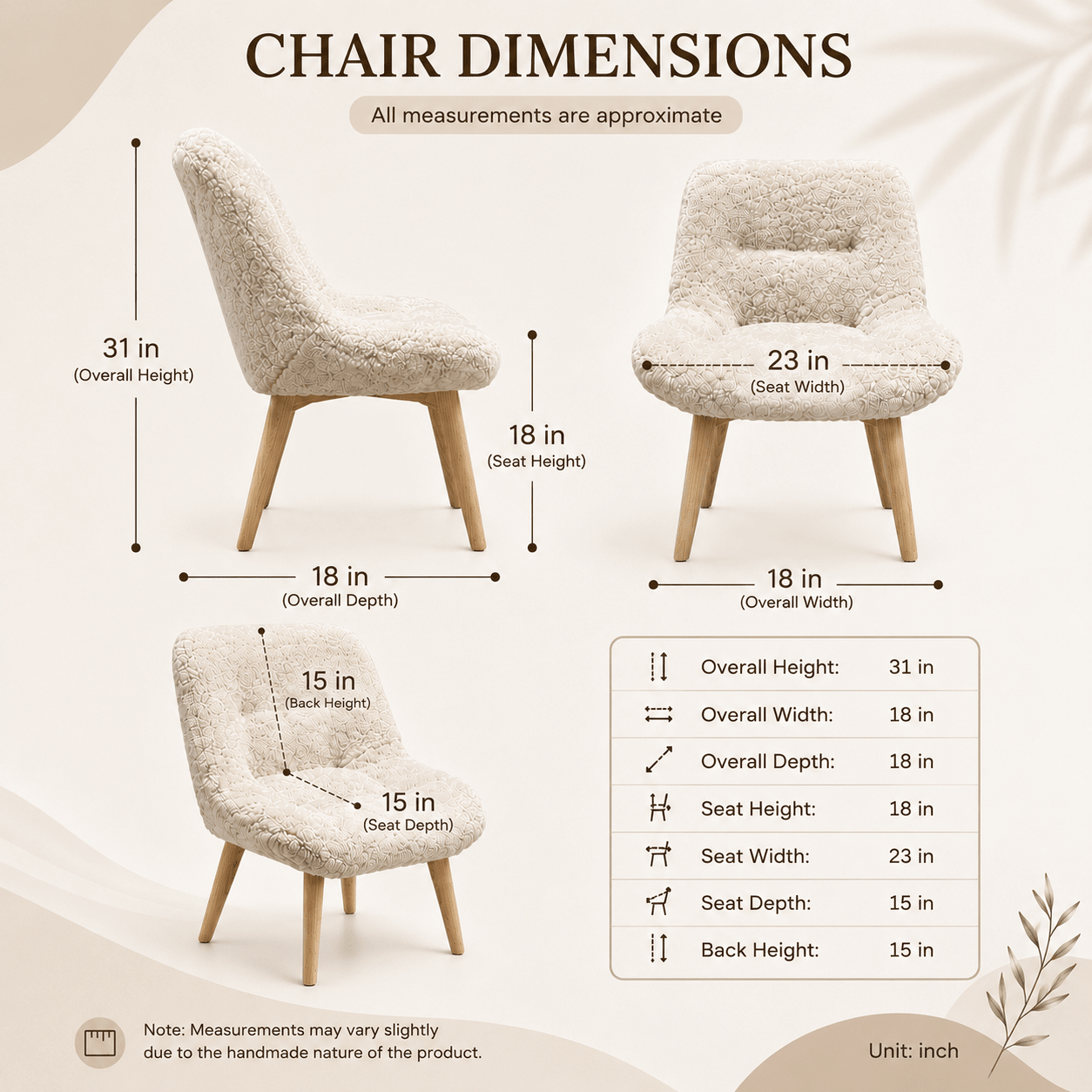 Genuine Sheepskin Accent Chair