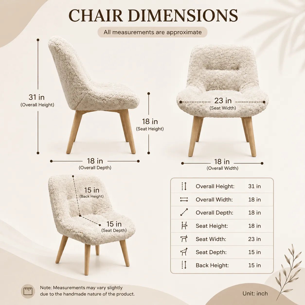 Genuine Sheepskin Accent Chair