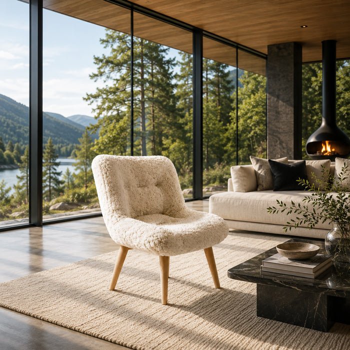 Genuine Sheepskin Accent Chair