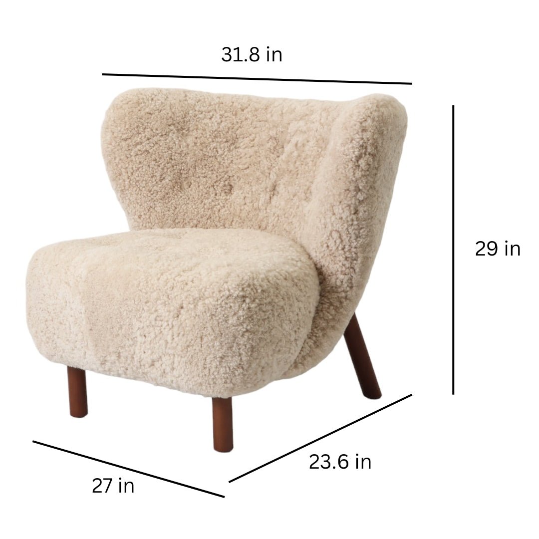 Genuine Sheepskin Chair - Rodeo Cowhide RugsChampagne