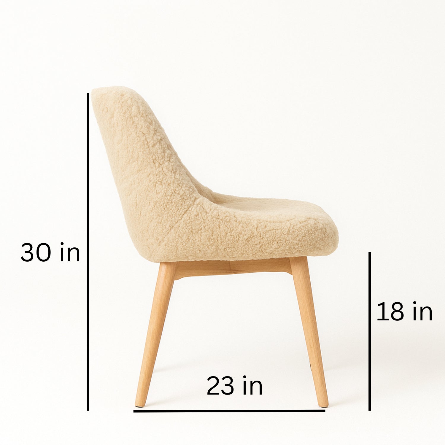Genuine Sheepskin Dining Chair
