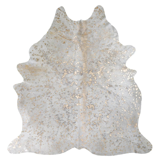 Gold Metallic Cowhide Rug