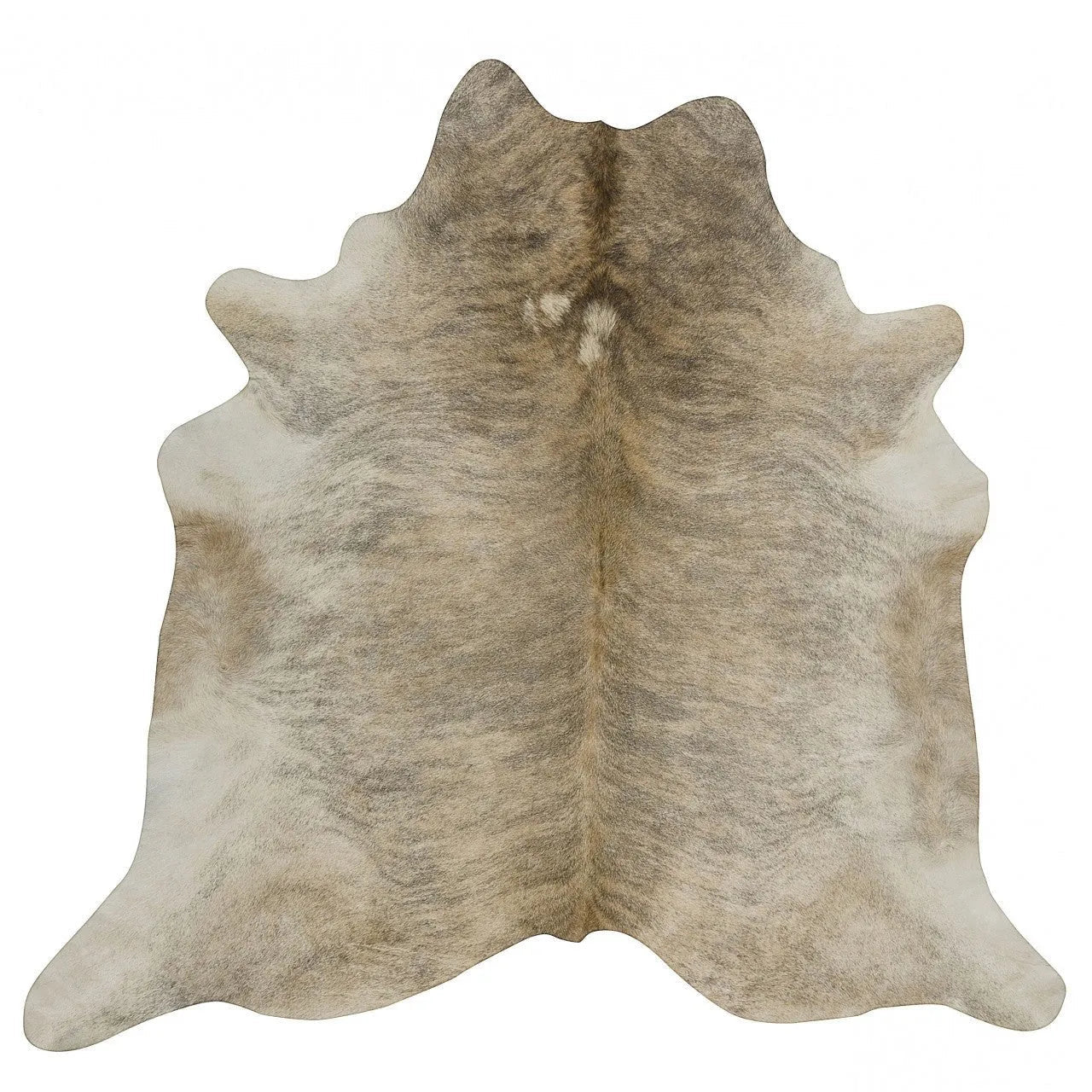 Grey Tan Brindle Cowhide Rug