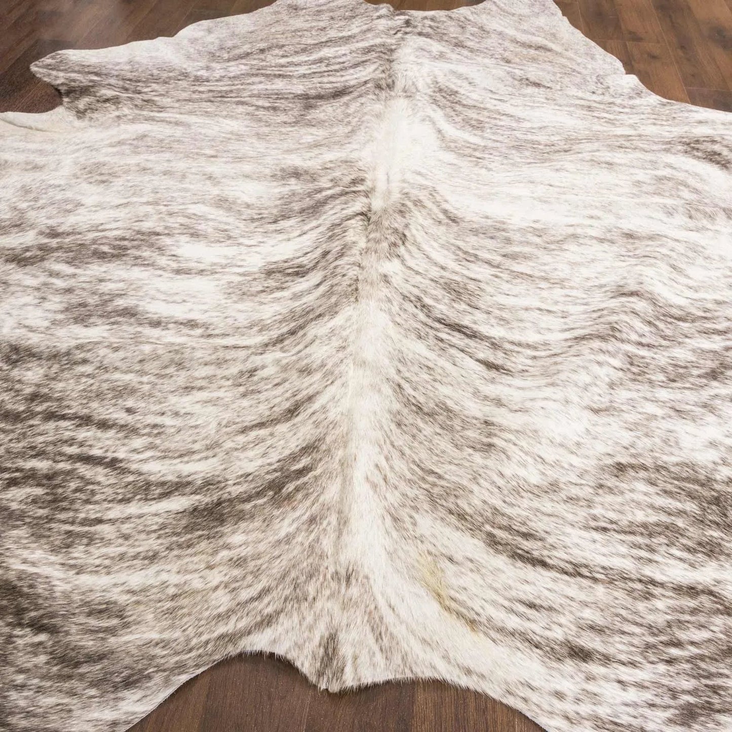 Grey Tan Brindle Cowhide Rug