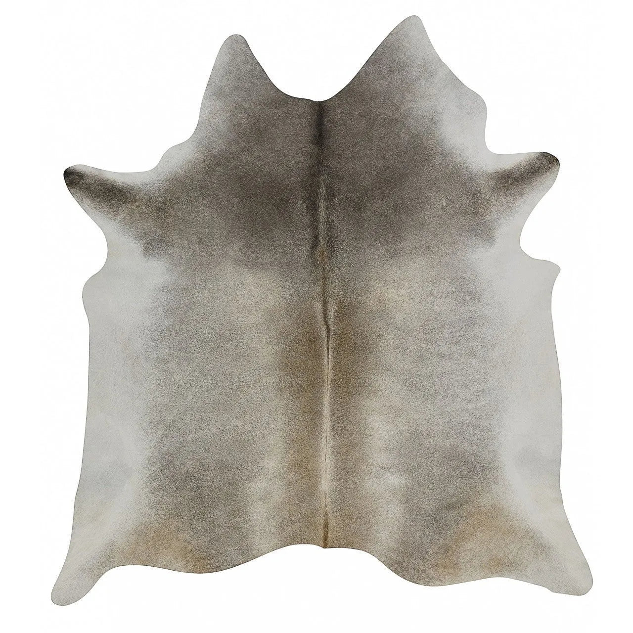 Grey Tan Cowhide Rug