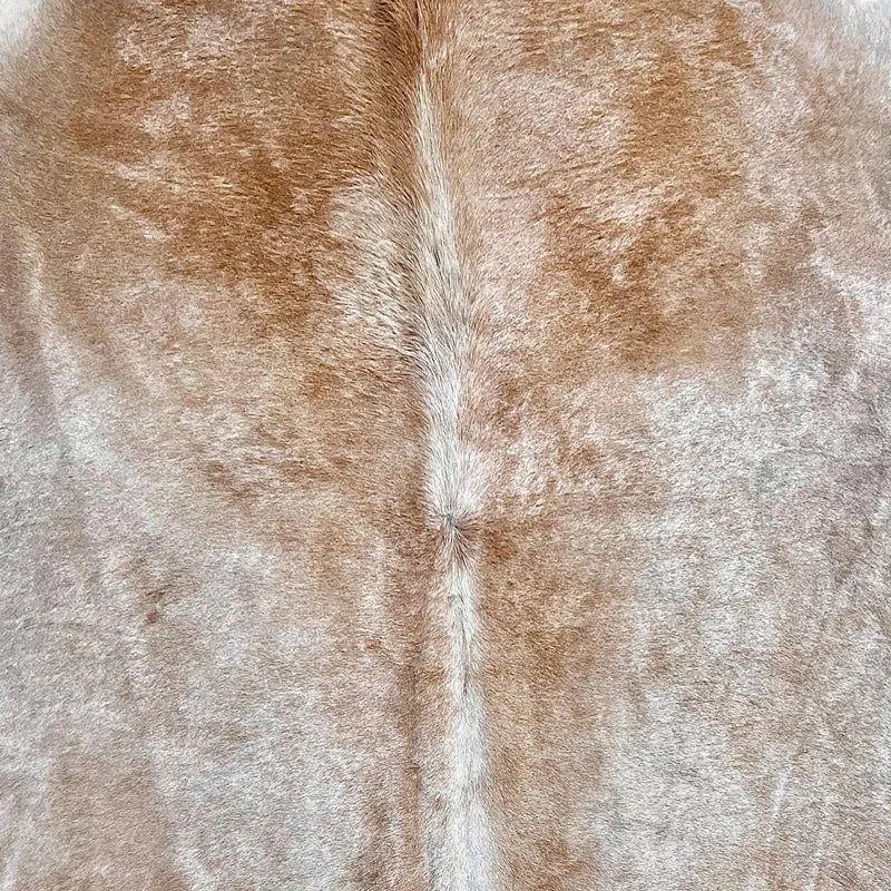 Large Beige Cowhide Rug Size 5.9x 6.11 ft - 5262F