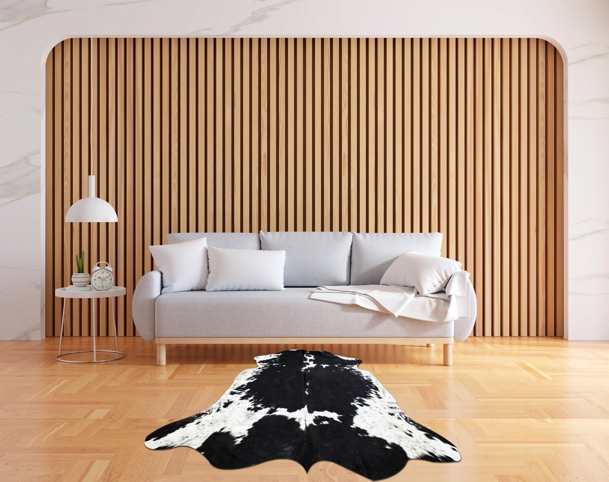 Large Black and White Cowhide Rug - Rodeo Cowhide Rugs