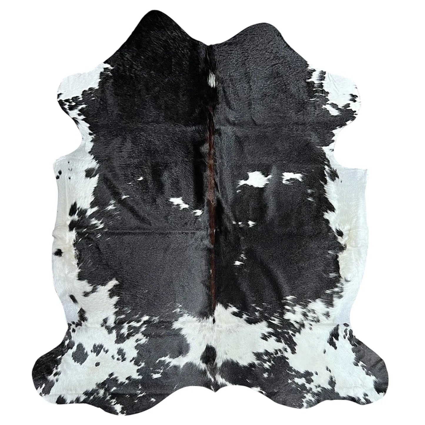 Large Black and White Cowhide Rug E196 - 6x5.10