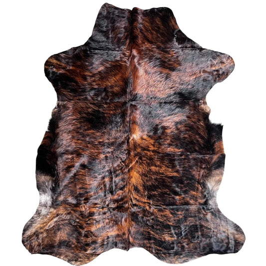 Large Brindle Cowhide Rug D116 - 6x6.7