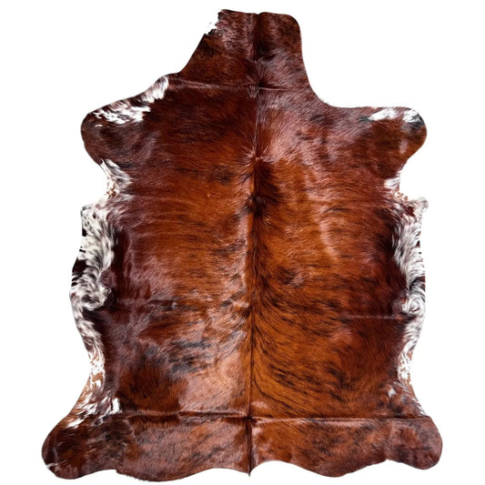 Large Brindle Cowhide Rug D117 - 5.8x6.3