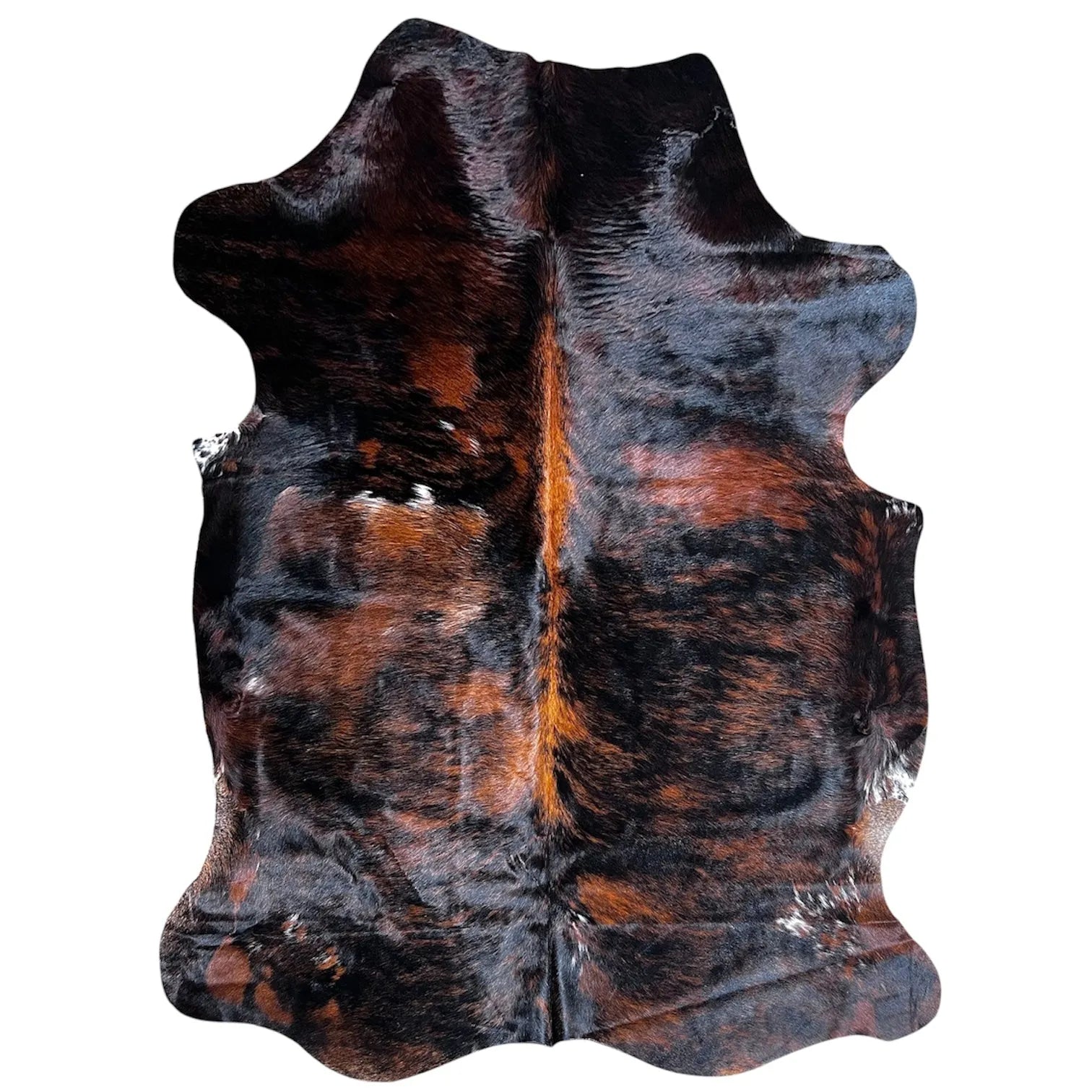Large Brindle Cowhide Rug D170 - 5.6x6.11