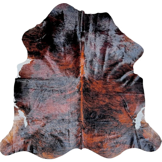 Large Brindle Cowhide Rug D176 - 6.3x6.4