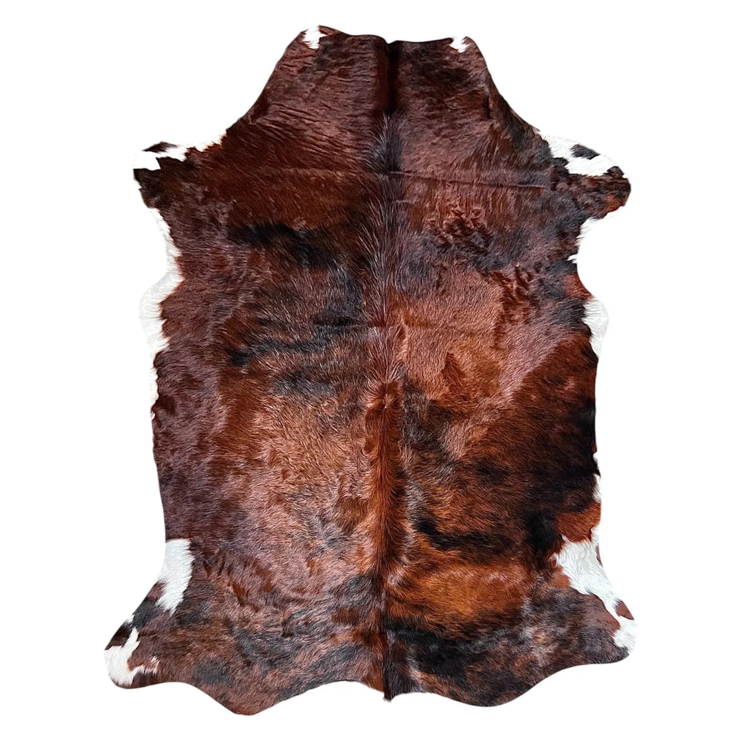 Large Brindle Cowhide Rug G263 - 4.9x5.8 ft