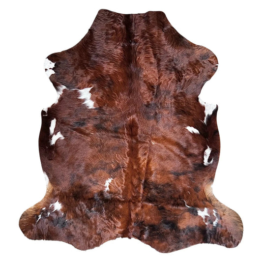 Large Brindle Cowhide Rug G268 - 6.1x6.6 ft