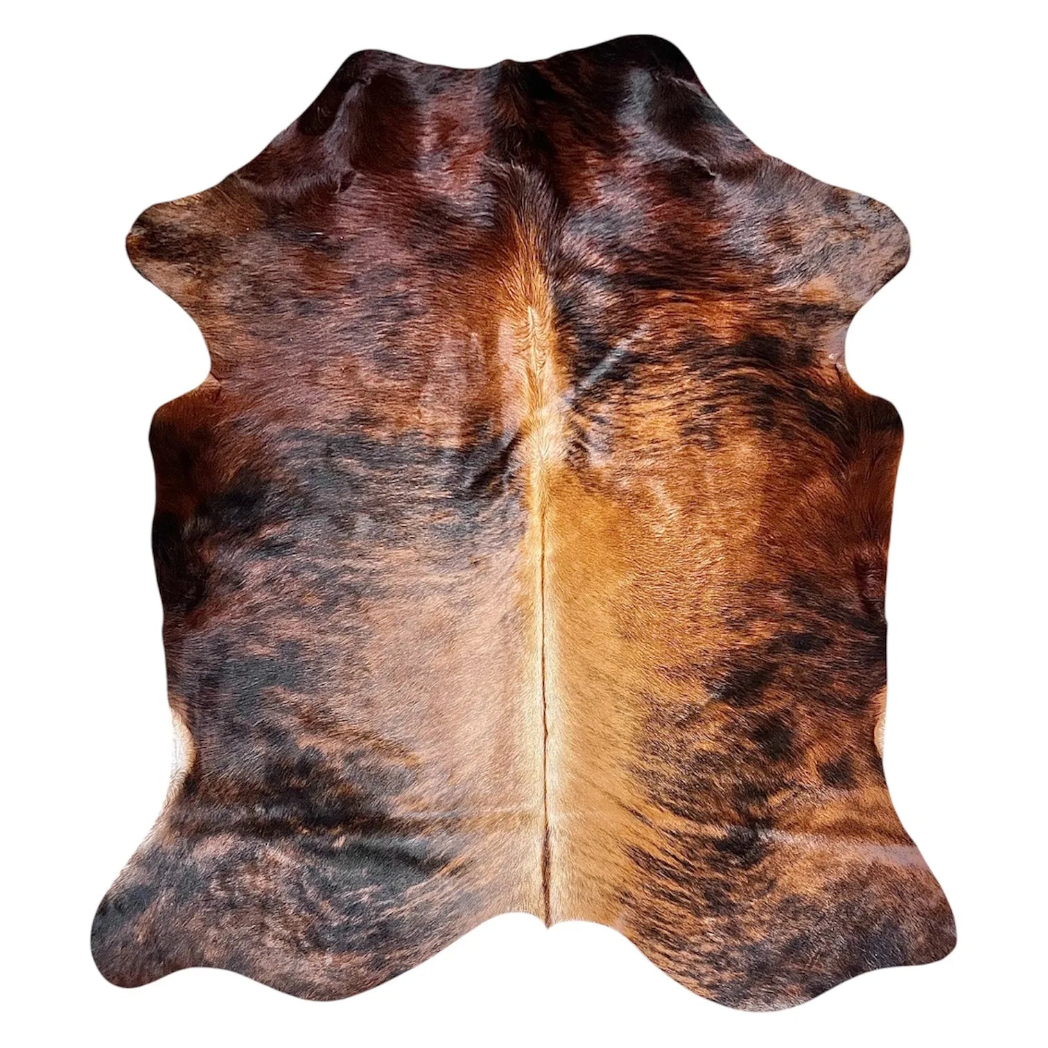 Large Brindle Cowhide Rug G269 - 5x6.1 ft
