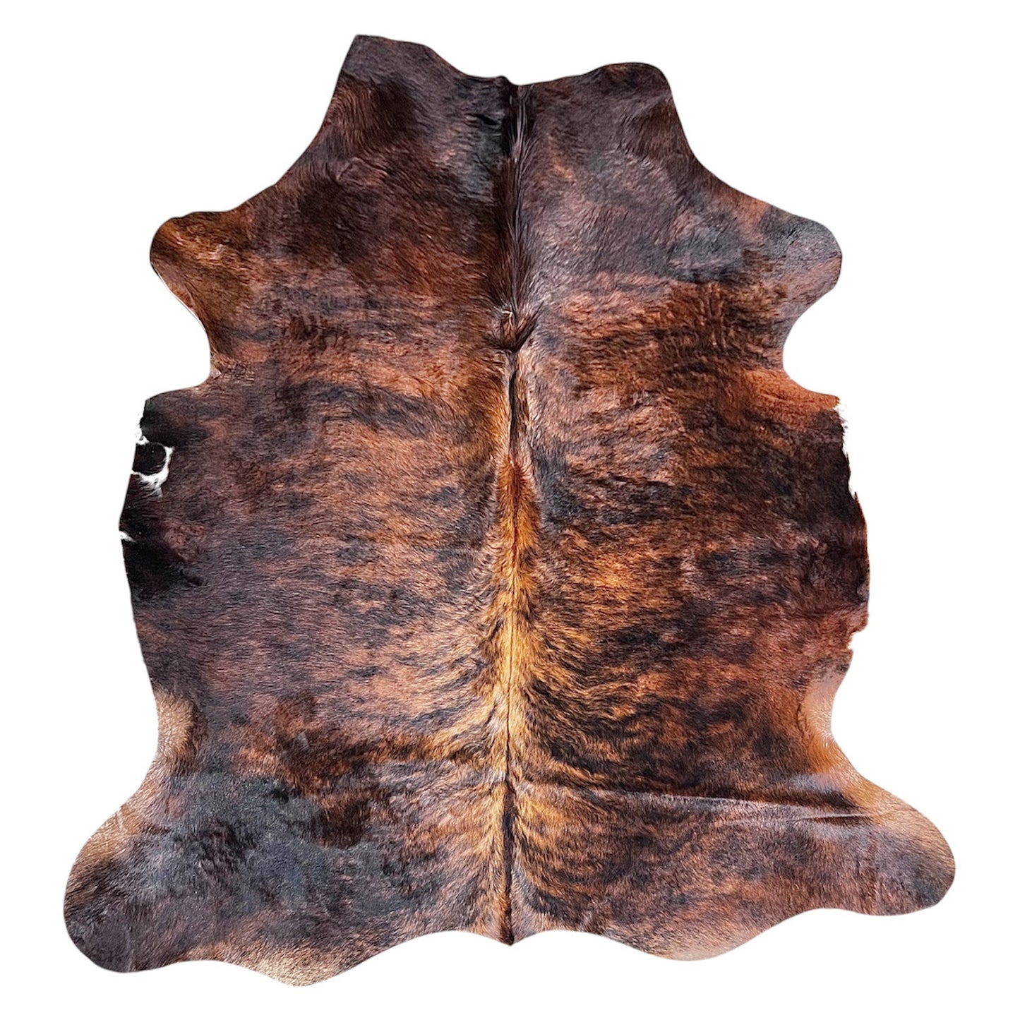 Large Brindle Cowhide Rug G270 - 5.9x6 ft