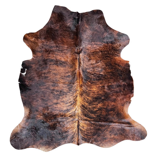 Large Brindle Cowhide Rug G270 - 5.9x6 ft