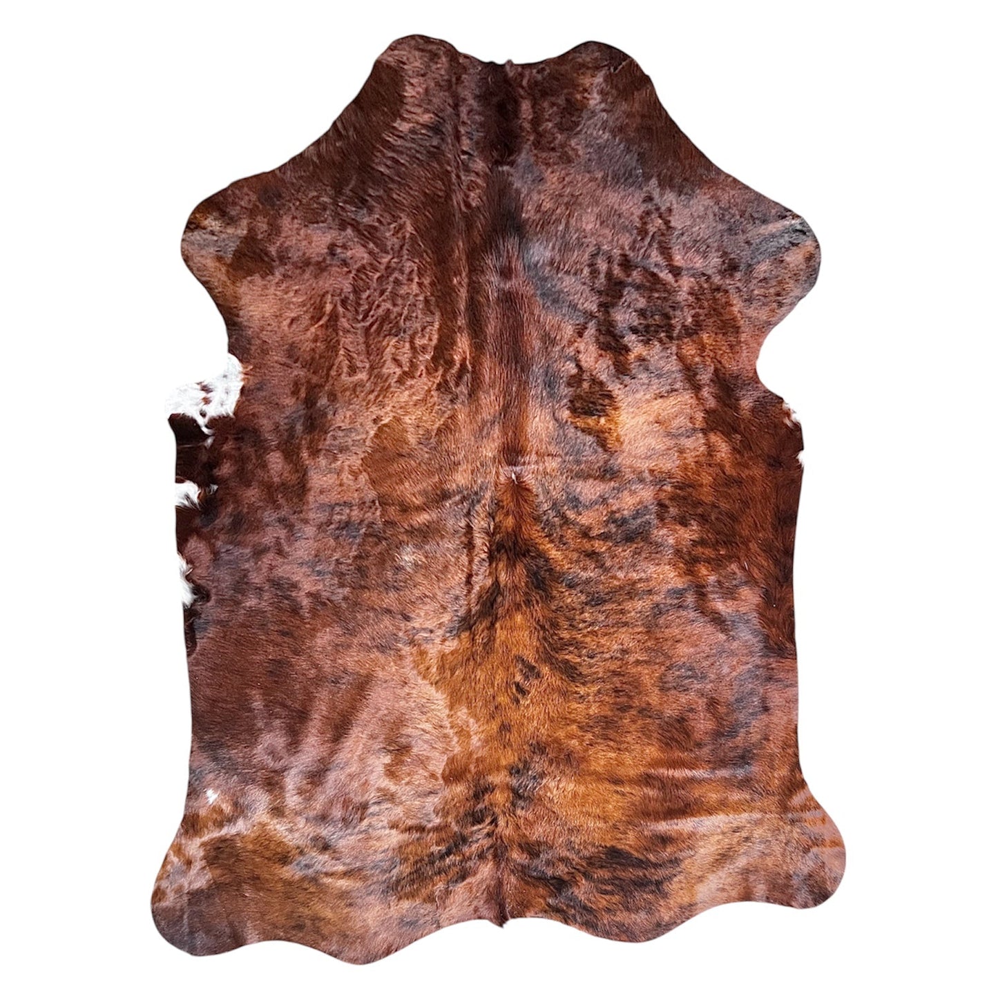 Large Brindle Cowhide Rug G271 - 5.4x6.10 ft
