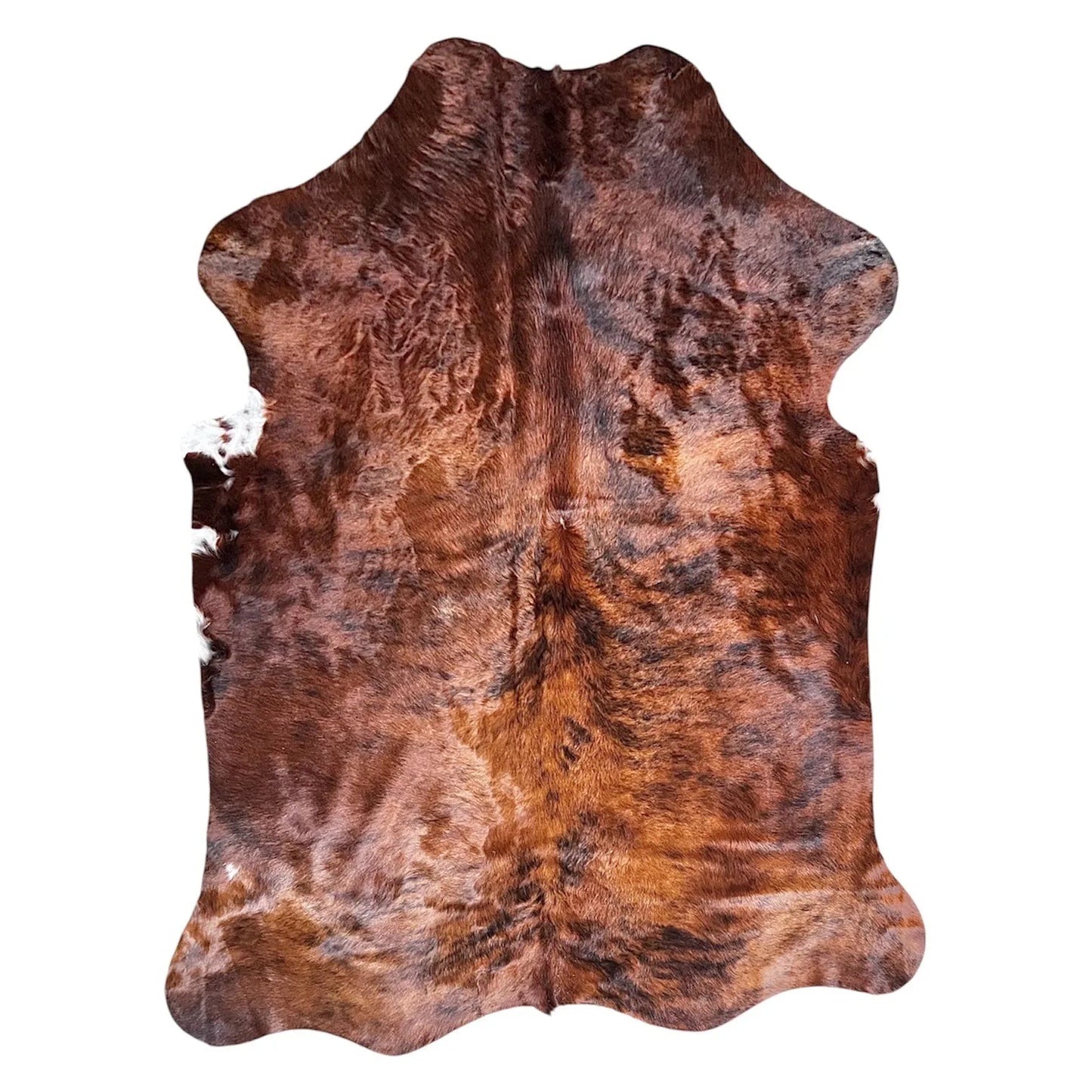 Large Brindle Cowhide Rug G271 - 5.4x6.10 ft