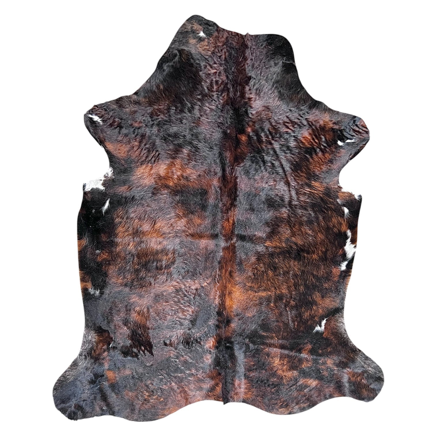 Large Brindle Cowhide Rug G272 - 6x6.10 ft