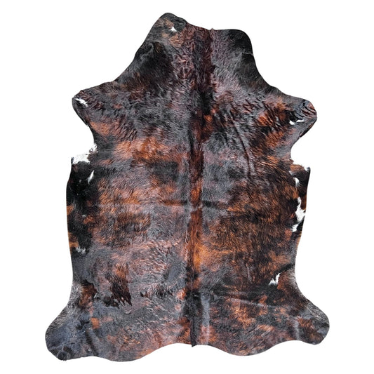 Large Brindle Cowhide Rug G272 - 6x6.10 ft