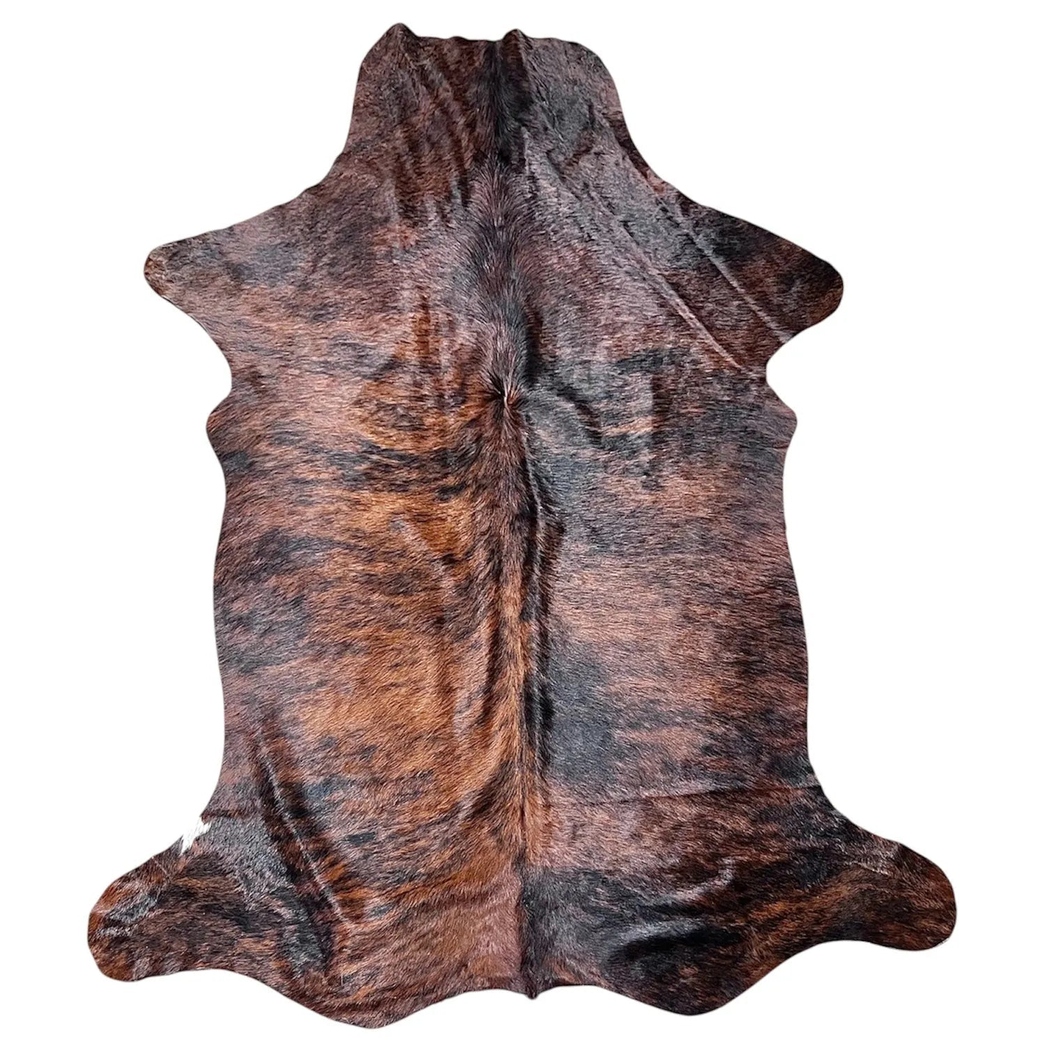 Large Brindle Cowhide Rug I305 - 5.3x6.7 ft
