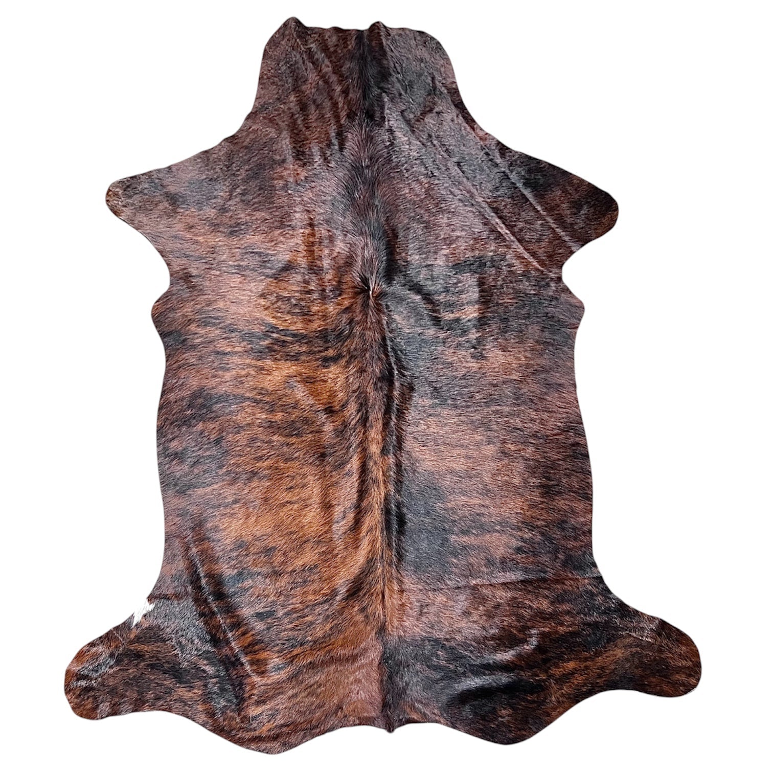 Large Brindle Cowhide Rug I305 - 5.3x6.7 ft