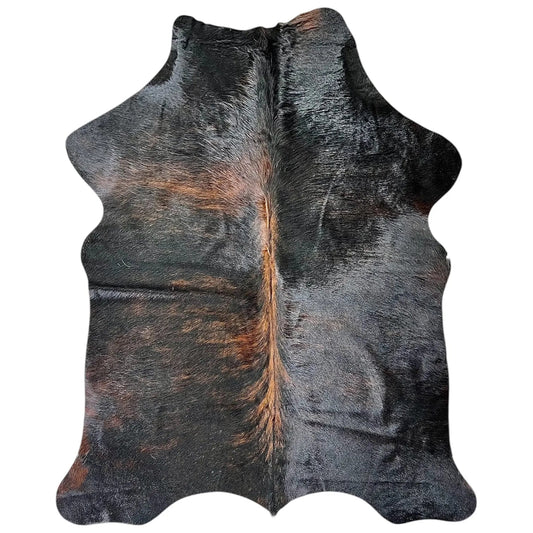 Large Brindle Cowhide Rug J438 - 5.2x 6.7 ft