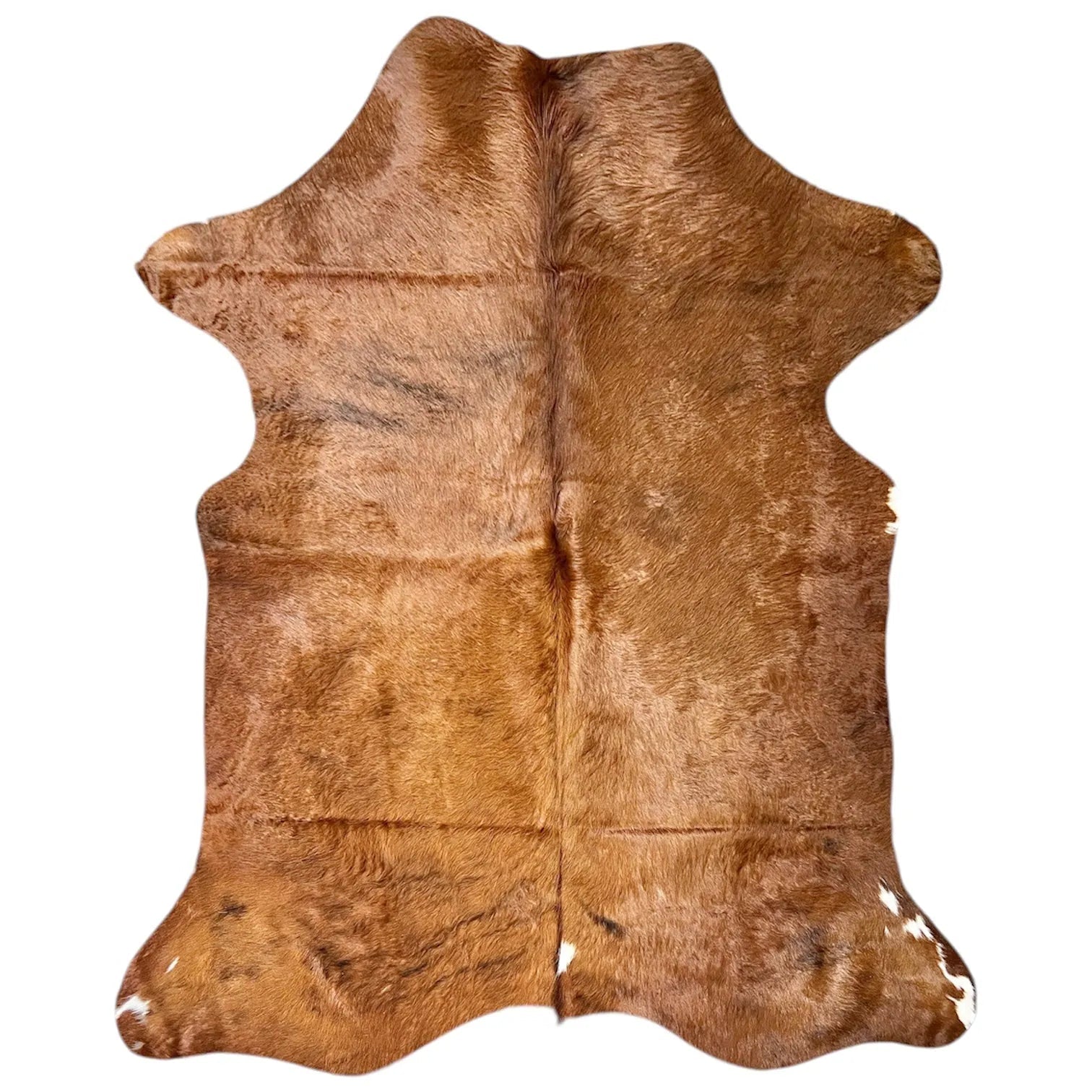 Large Brindle Cowhide Rug J439 - 5.4x 6.5 ft