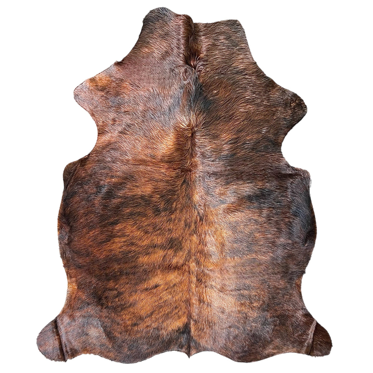Large Brindle Cowhide Rug K573 - 5.3x 6 ft