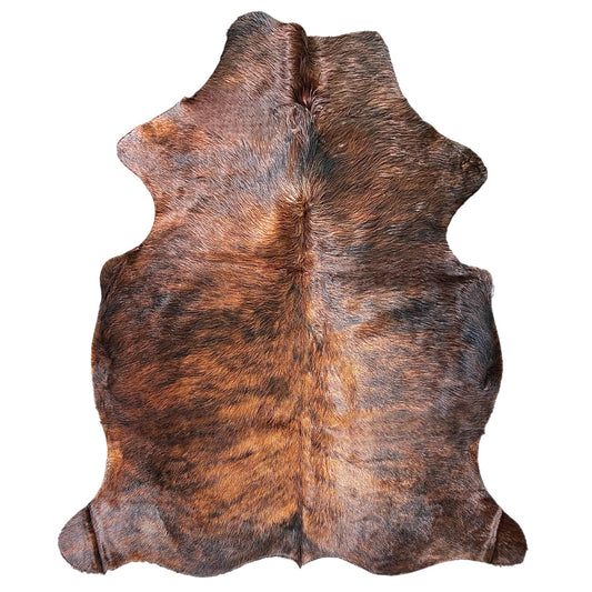 Large Brindle Cowhide Rug K573 - 5.3x 6 ft
