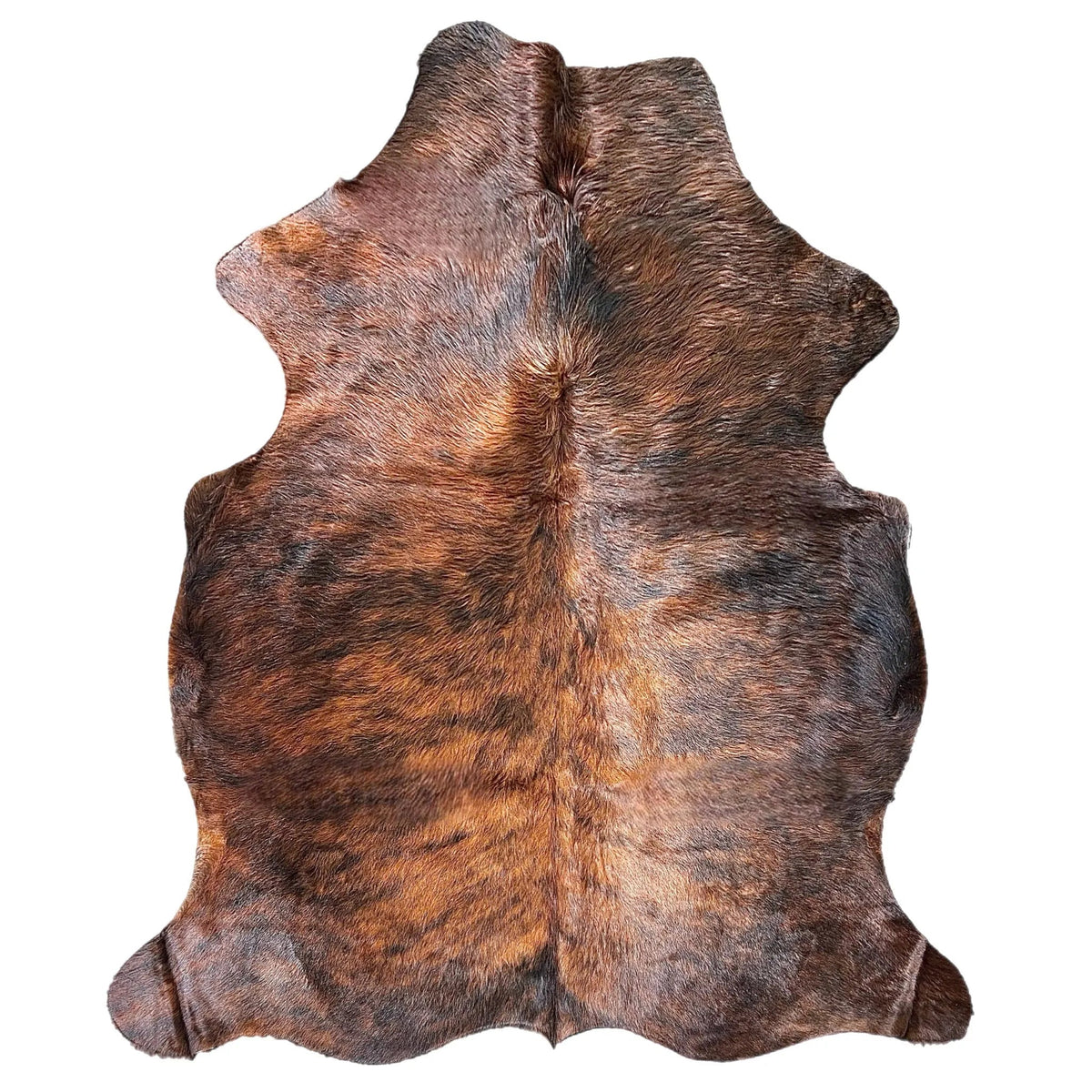 Large Brindle Cowhide Rug K573 - 5.3x 6 ft