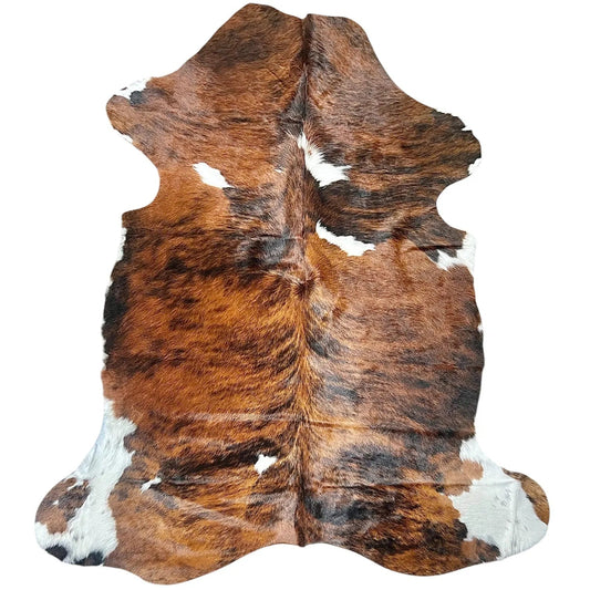 Large Brindle Cowhide Rug L392 - 5.6x 6.5ft